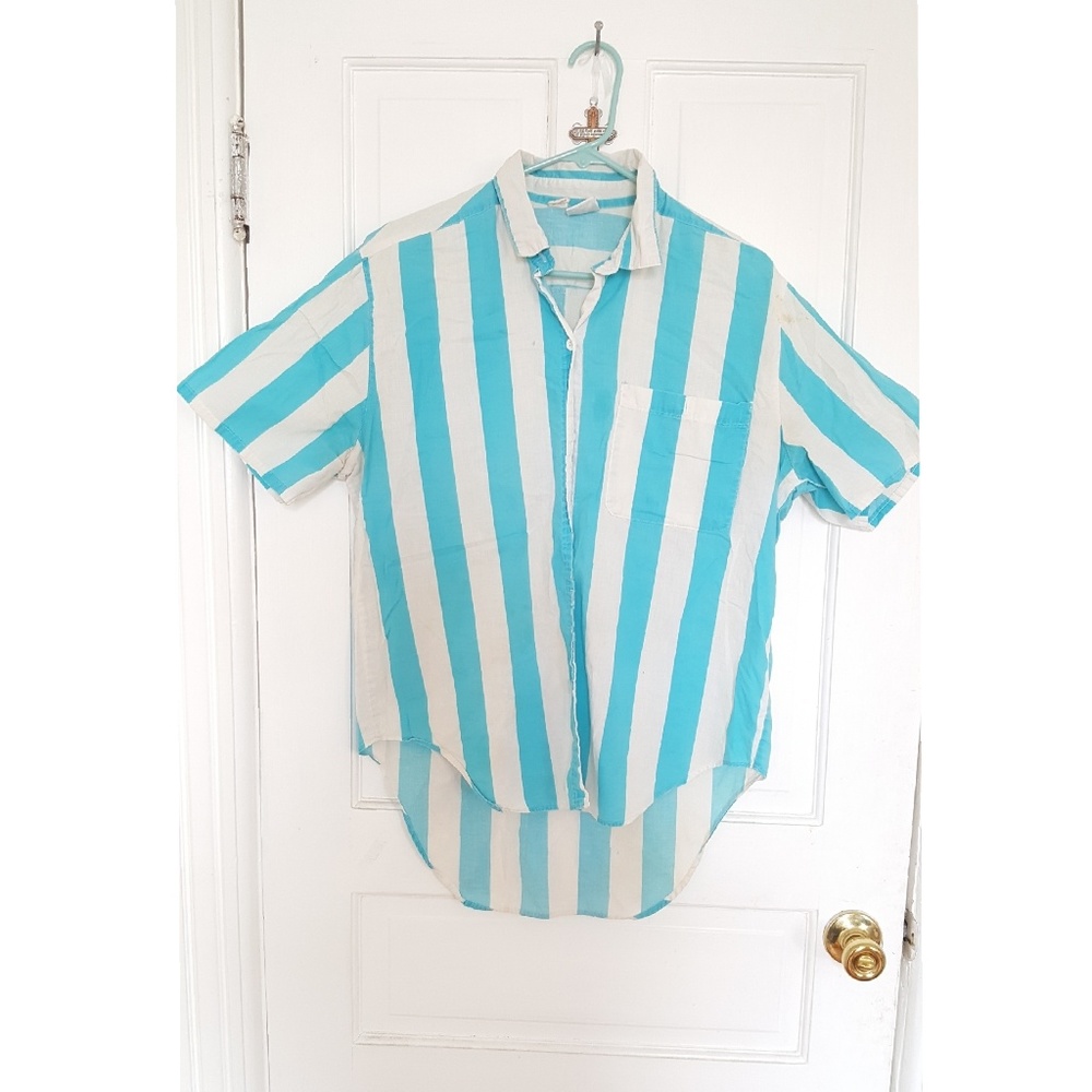 Vintage striped button down